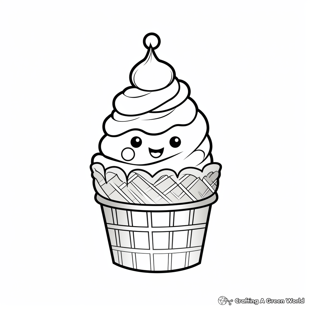 Ice Cream Coloring Pages Free Printable 