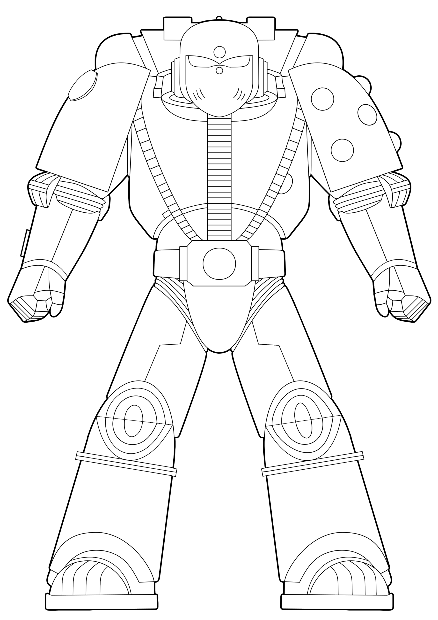 Warhammer 40k Space Marine Coloring Pages