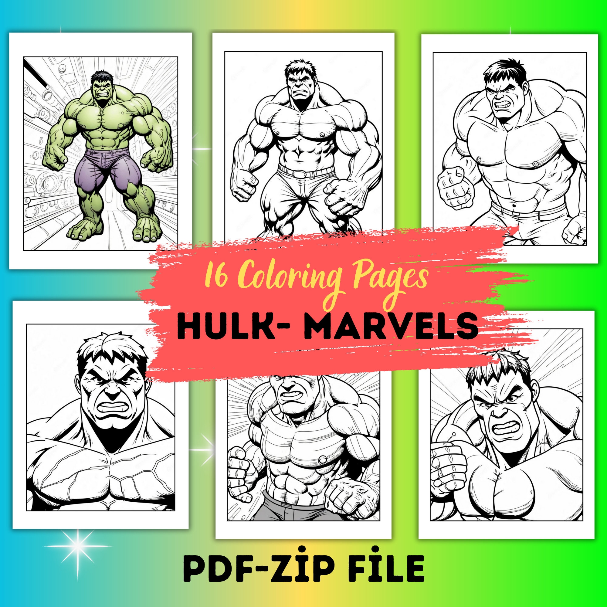 Hulk Smash Coloring Pages Printable