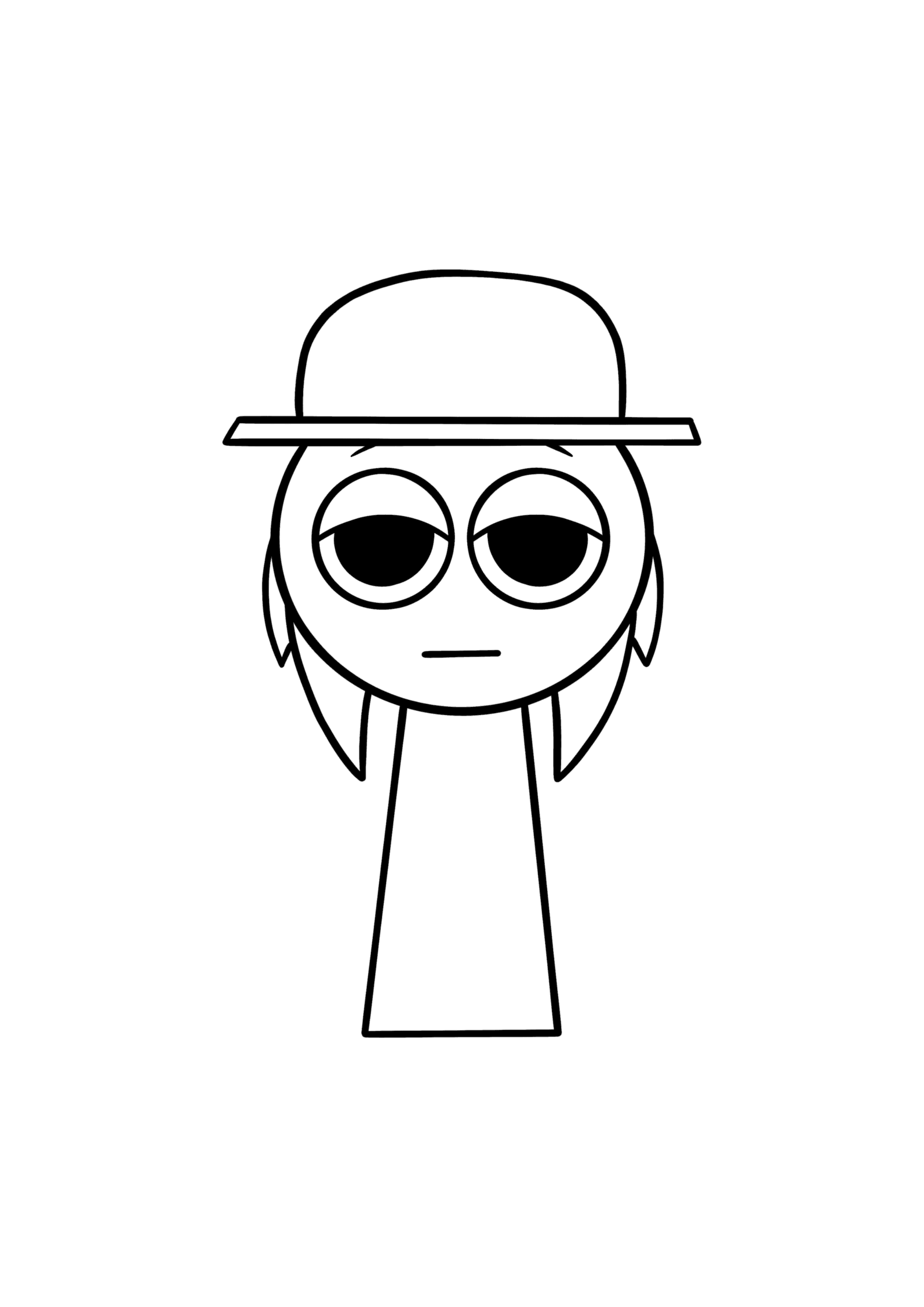 Incredibox Sprunki Tunner Coloring Page