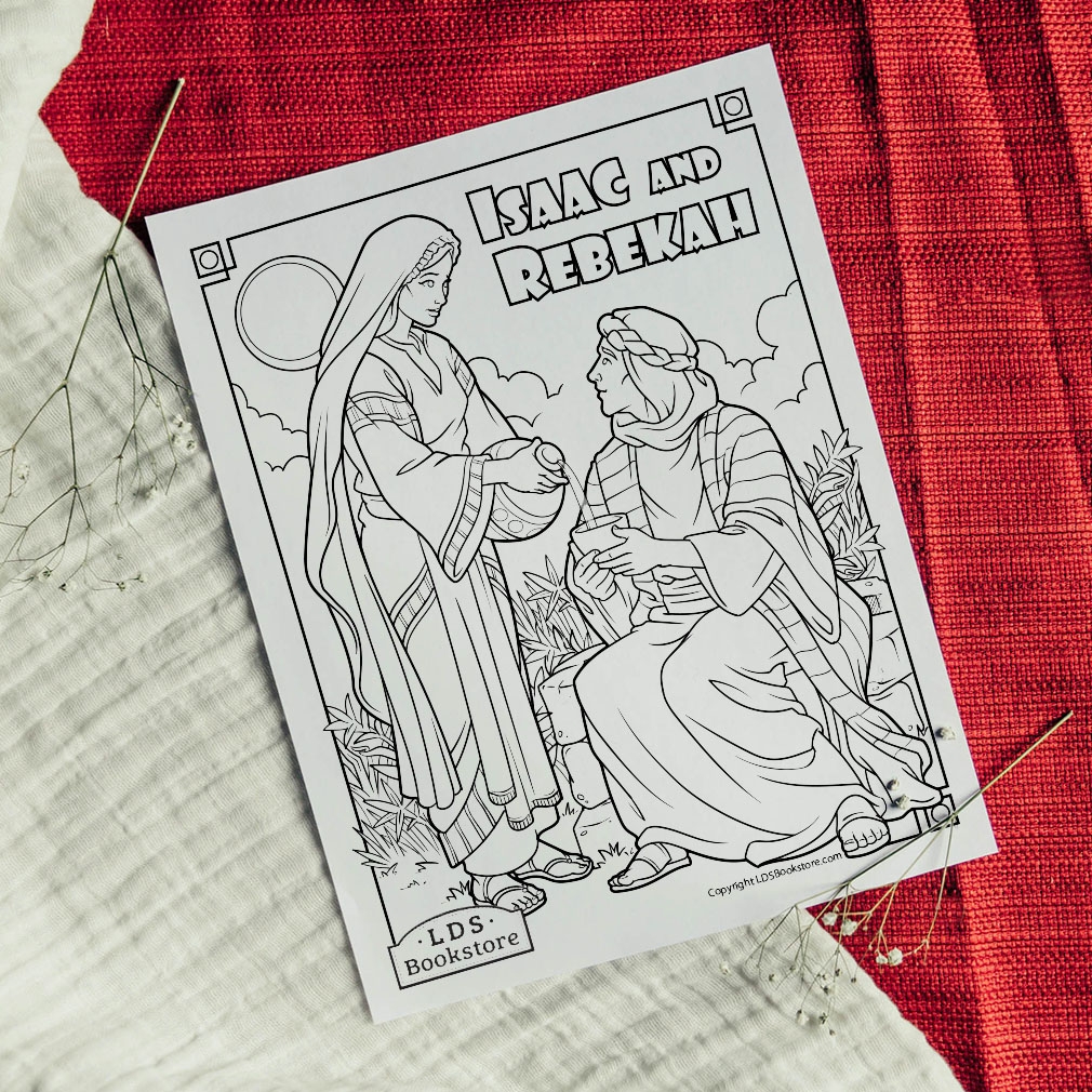 Isaac And Rebekah Coloring Page Printable