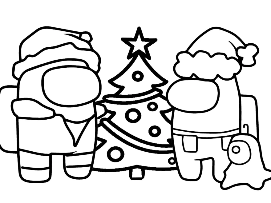 It s Christmas Among Us Coloring Pages