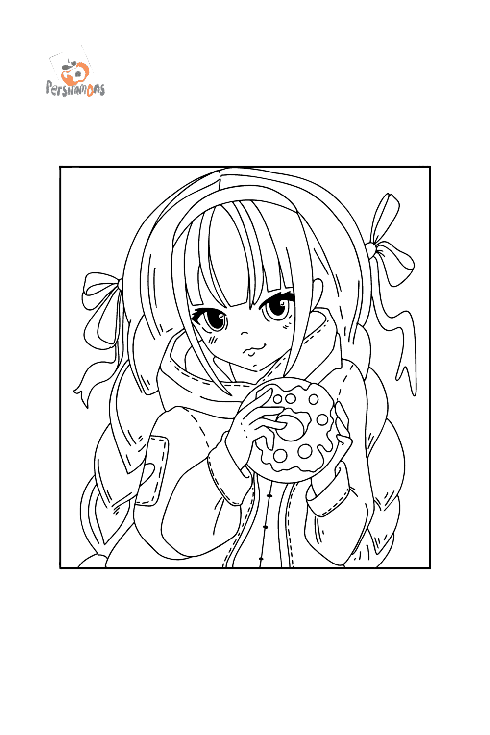 Japanese Anime Girl Coloring Page Online And Print For Free 
