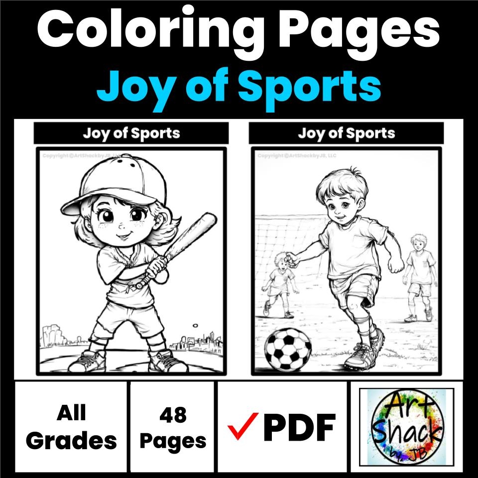 Joy Of Sports Coloring Pages Summer Craft Back To School Activities Classful