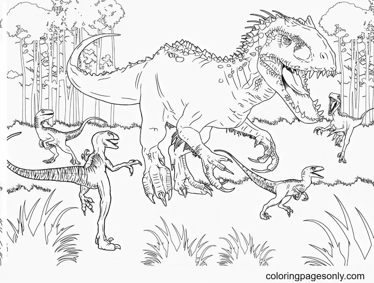 Jurassic World Coloring Pages To Print Free Printable Coloring Pages