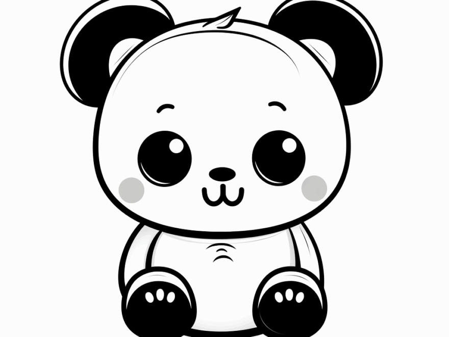 Kawaii Panda Coloring Pages Free Printable