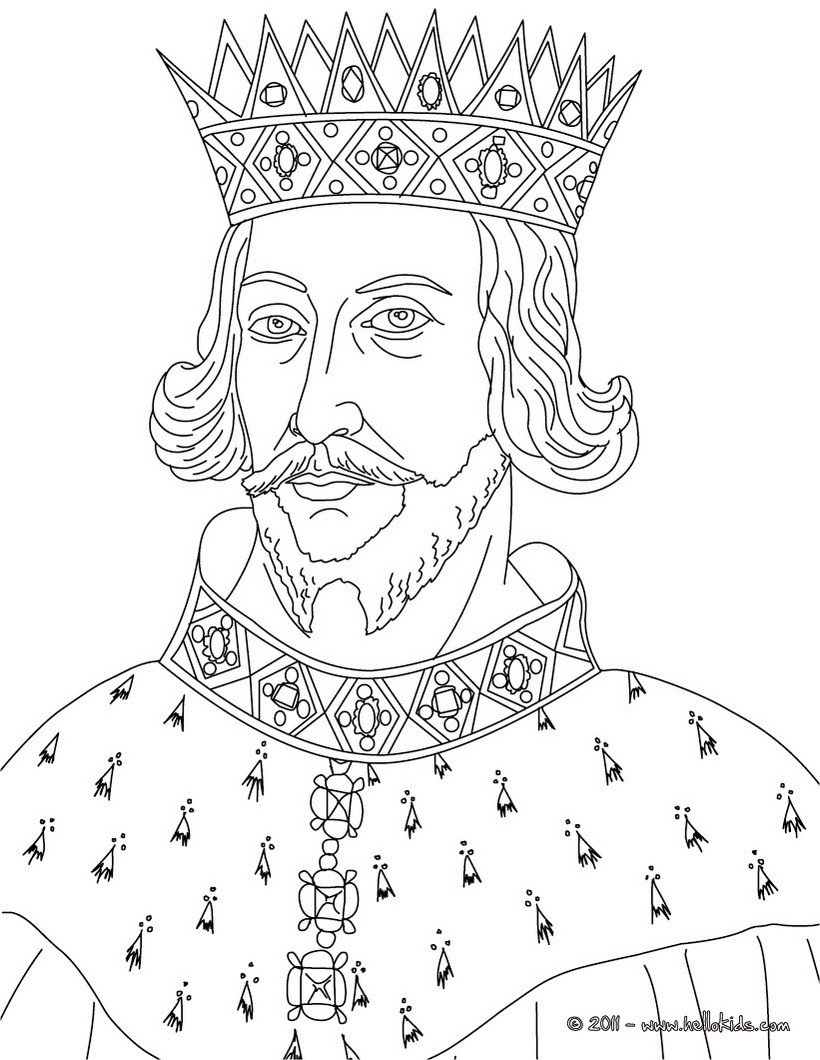 King Henry Ii Coloring Pages Hellokids