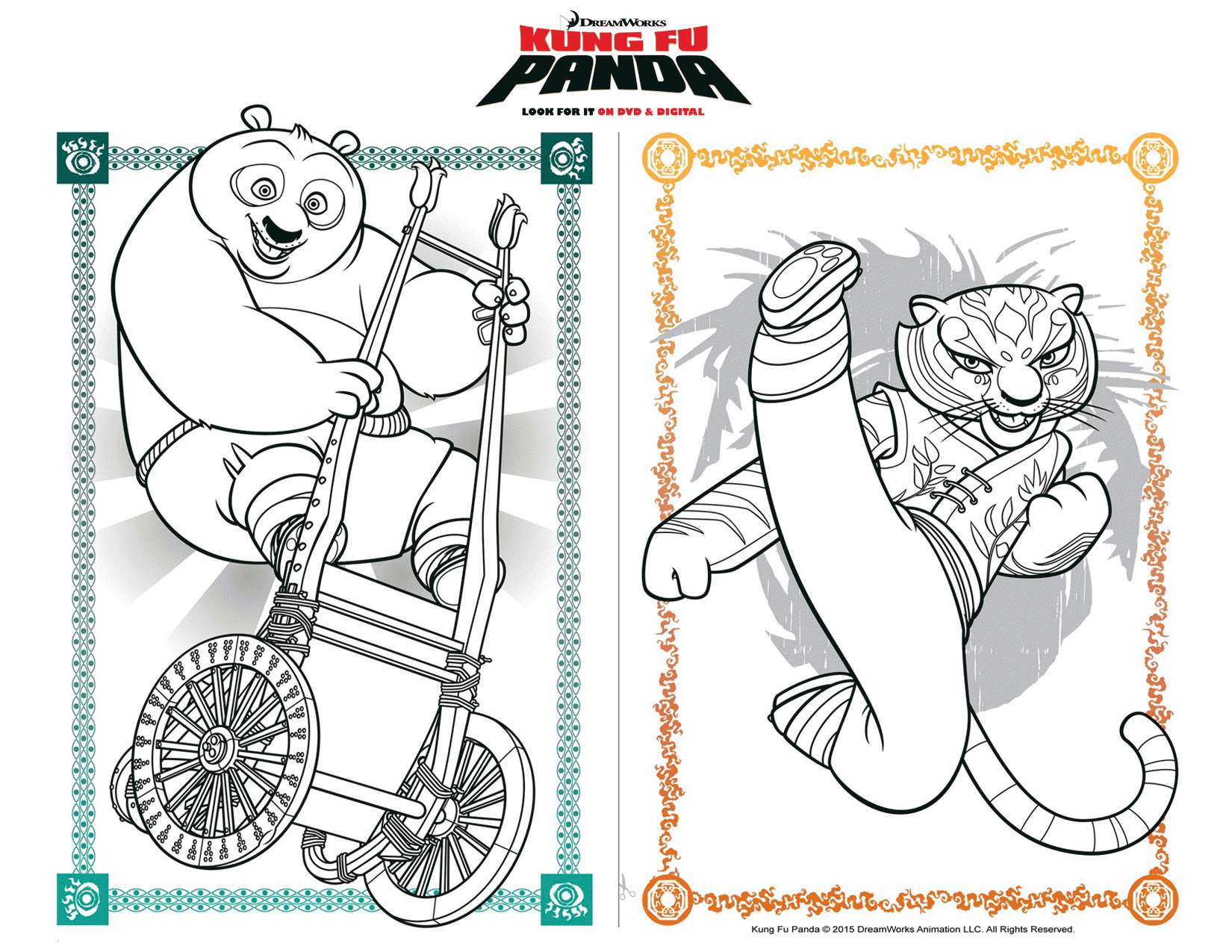  Kung Fu Panda Coloring Pages Books 100 FREE And Printable 