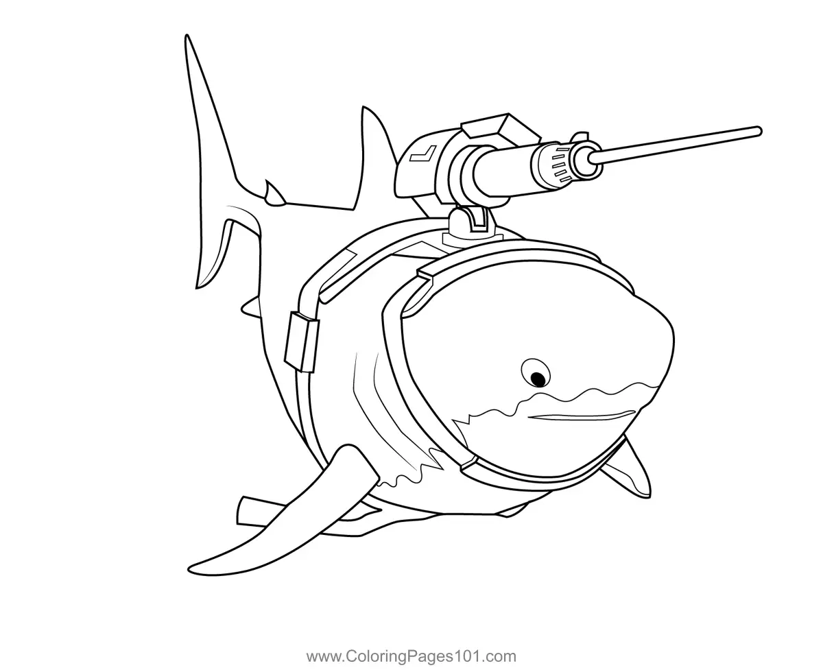 Laser Chomp Glider Fortnite Coloring Page For Kids Free Fortnite Printable Coloring Pages Online For Kids ColoringPages101 Coloring Pages For Kids