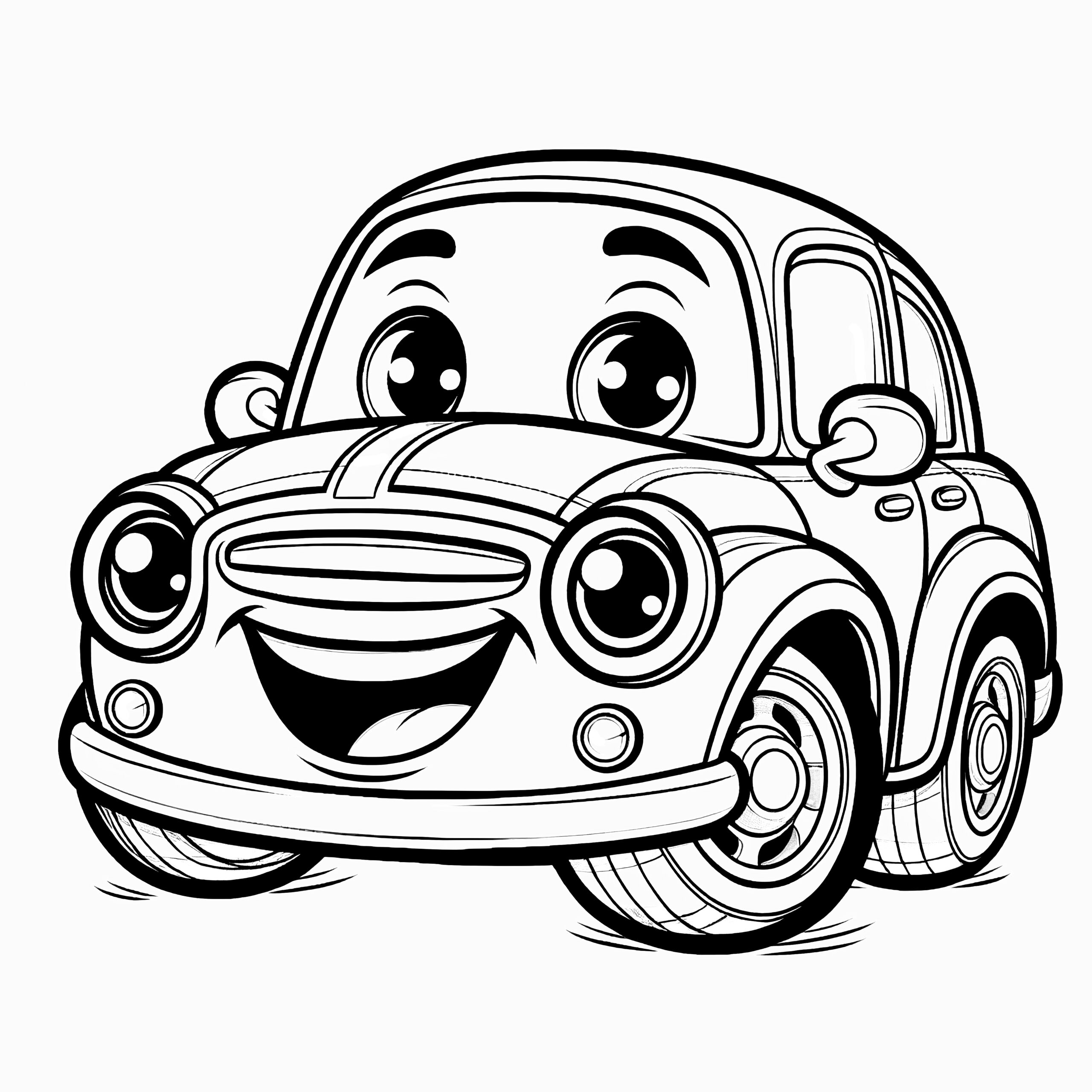 Car Drawing Coloring Pages
