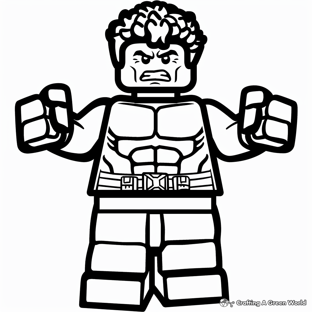 Lego Hulk Coloring Pages Free Printable 