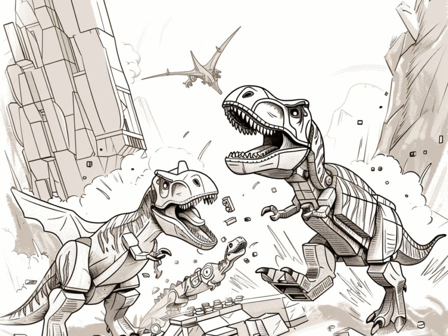 Lego Jurassic World Coloring Pages Free Printable