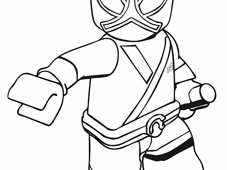 Lego Power Rangers Coloring Page