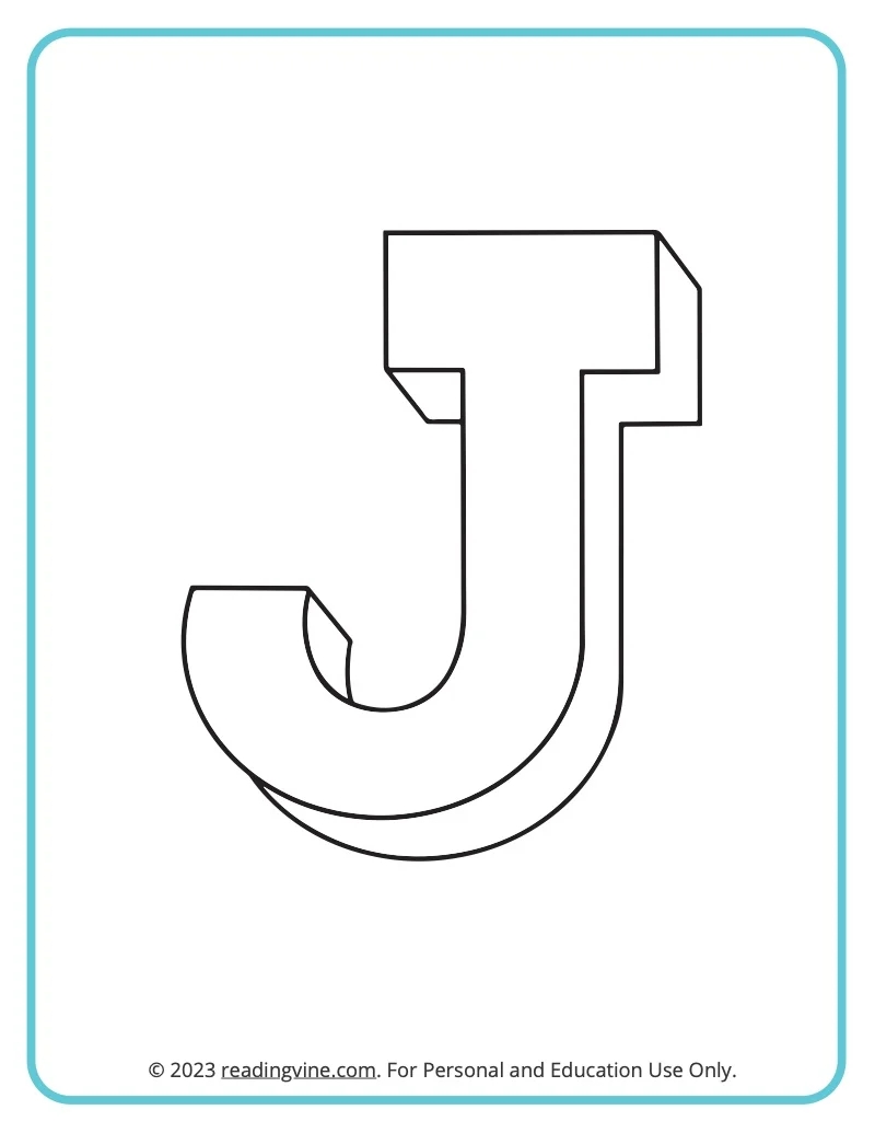 Letter J Coloring Pages Letter J Coloring Pages