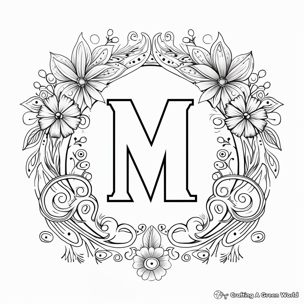Letter M Coloring Pages Free Printable 
