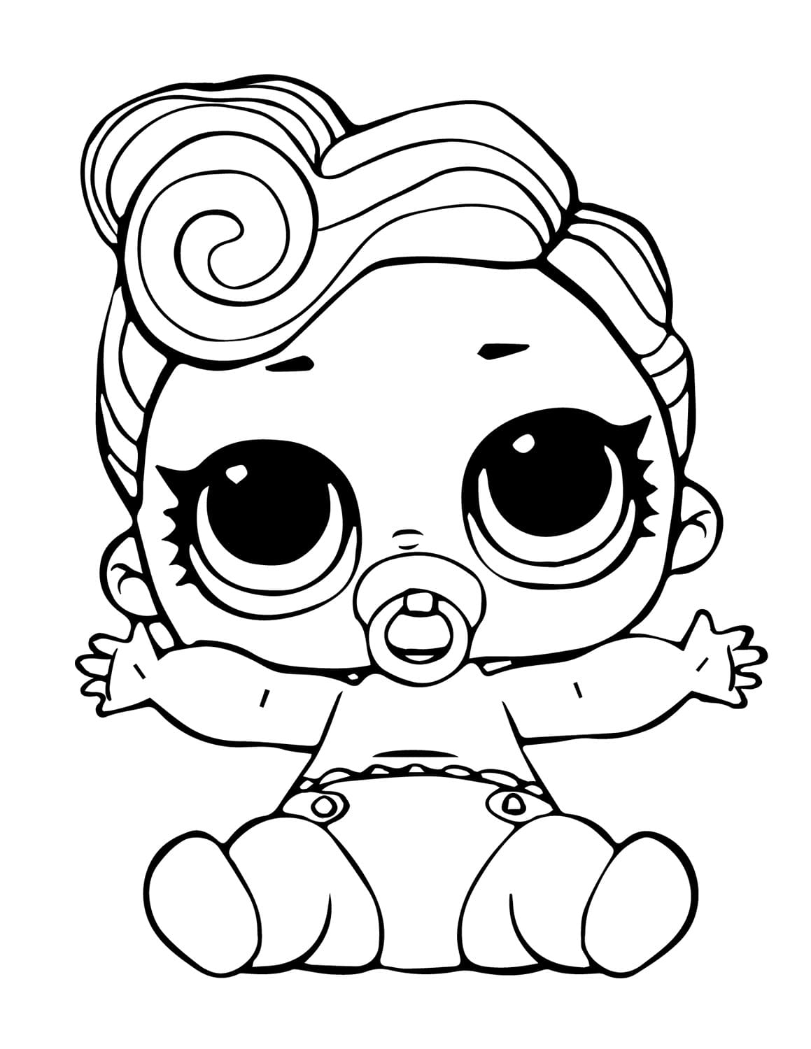 Lil Treasure LOL Surprise Doll Coloring Page Download Print Or Color Online For Free