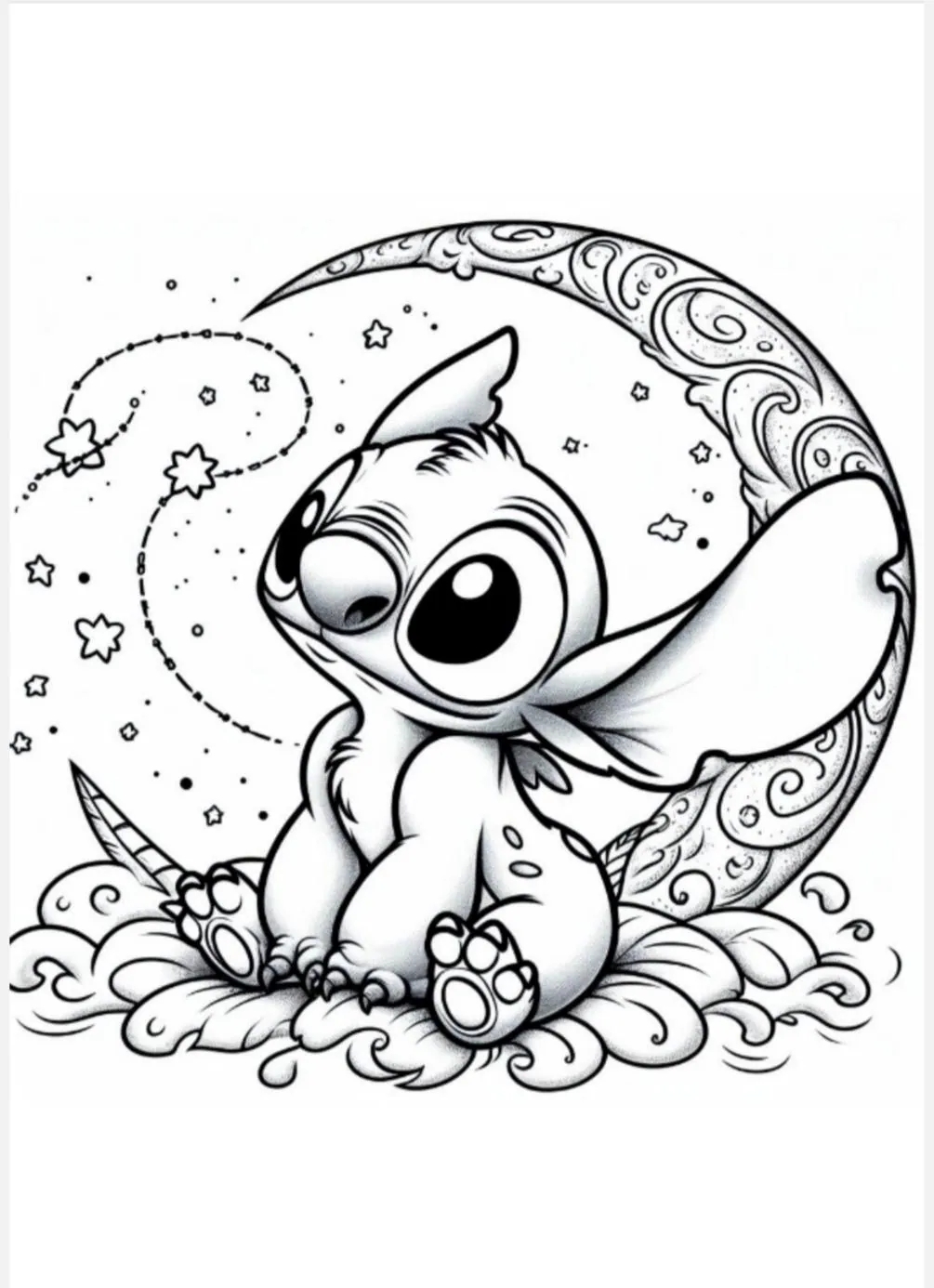 Baby Stitch Disney Coloring Pages