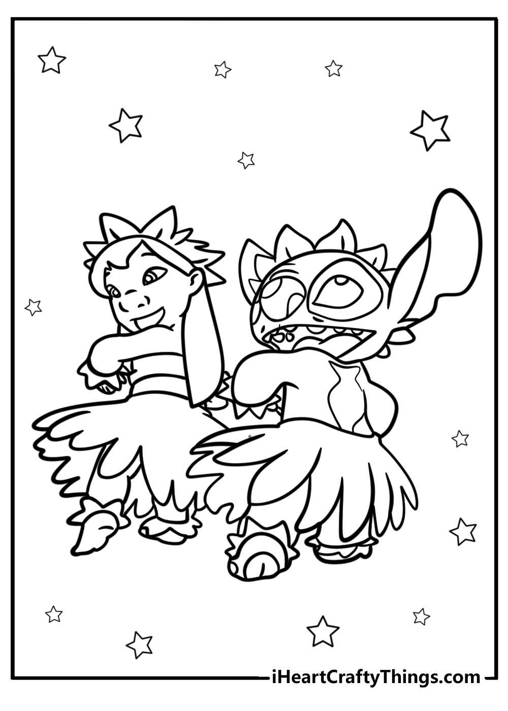 I Love You Stitch Coloring Pages