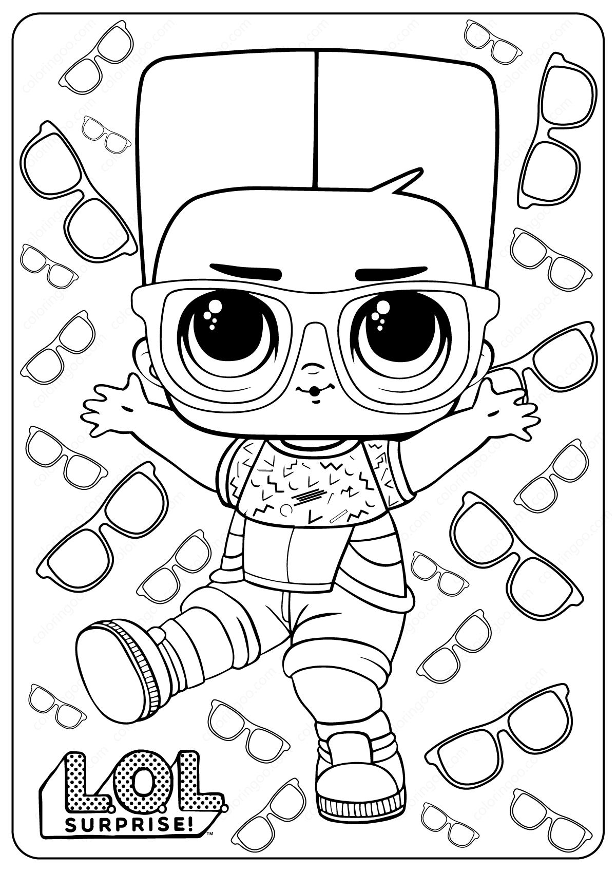 Treasure Lol Doll Coloring Pages