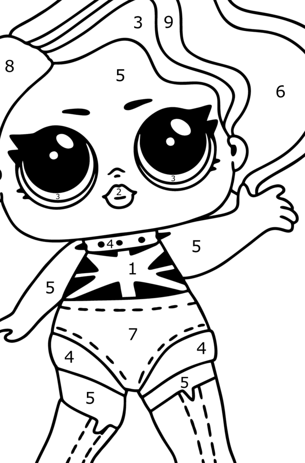 LOL Surprise Cheeky Babe Coloring Page Online And Print For Free 