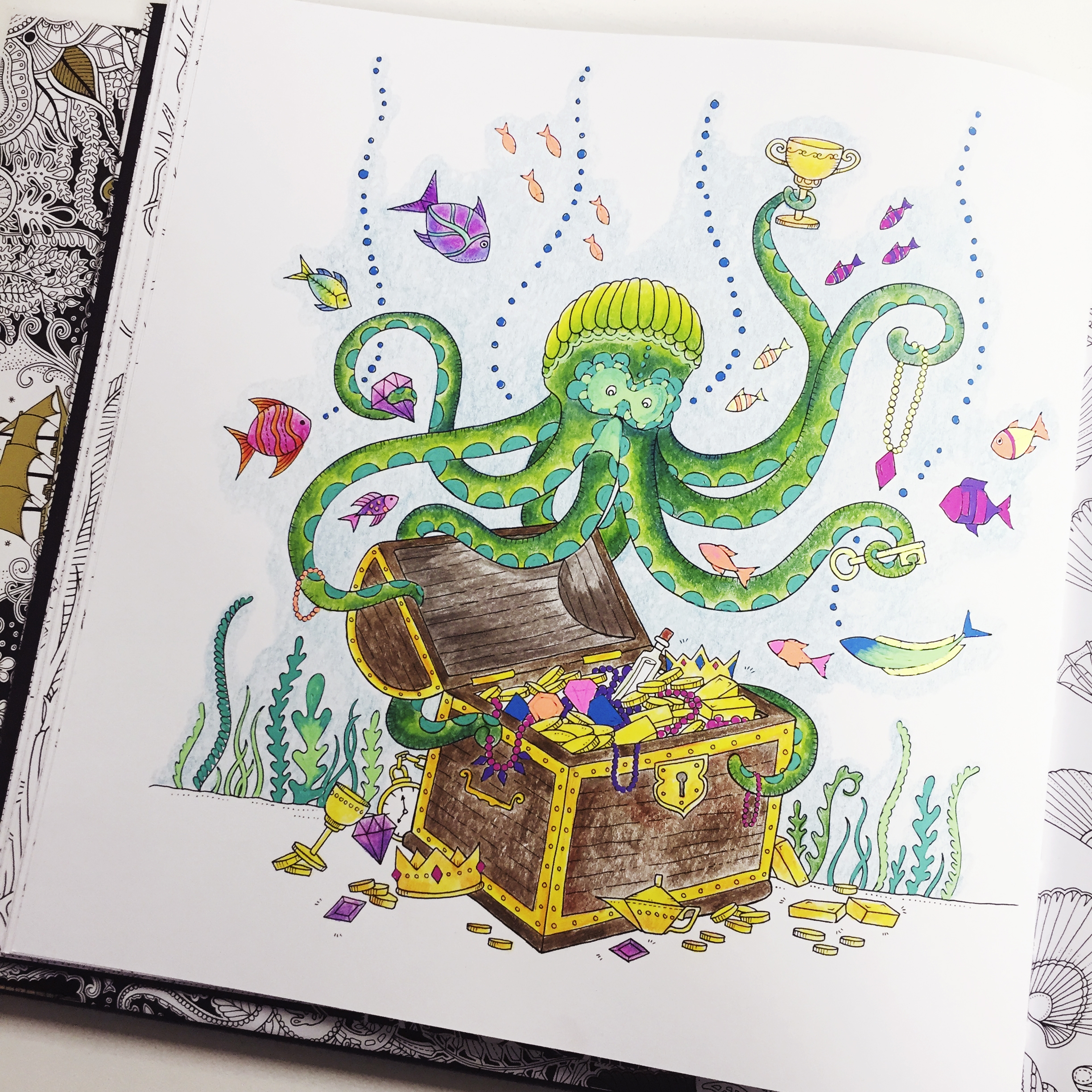 Lost Ocean Colouring With Hochanda Sarah Hurley Blog