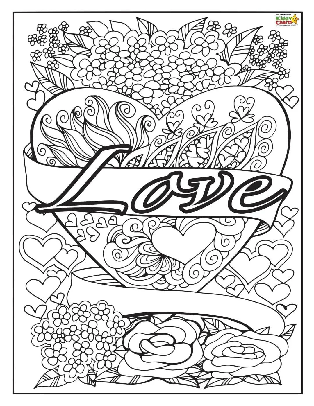 Love Adult And Kids Coloring Pages 52KindWeeks