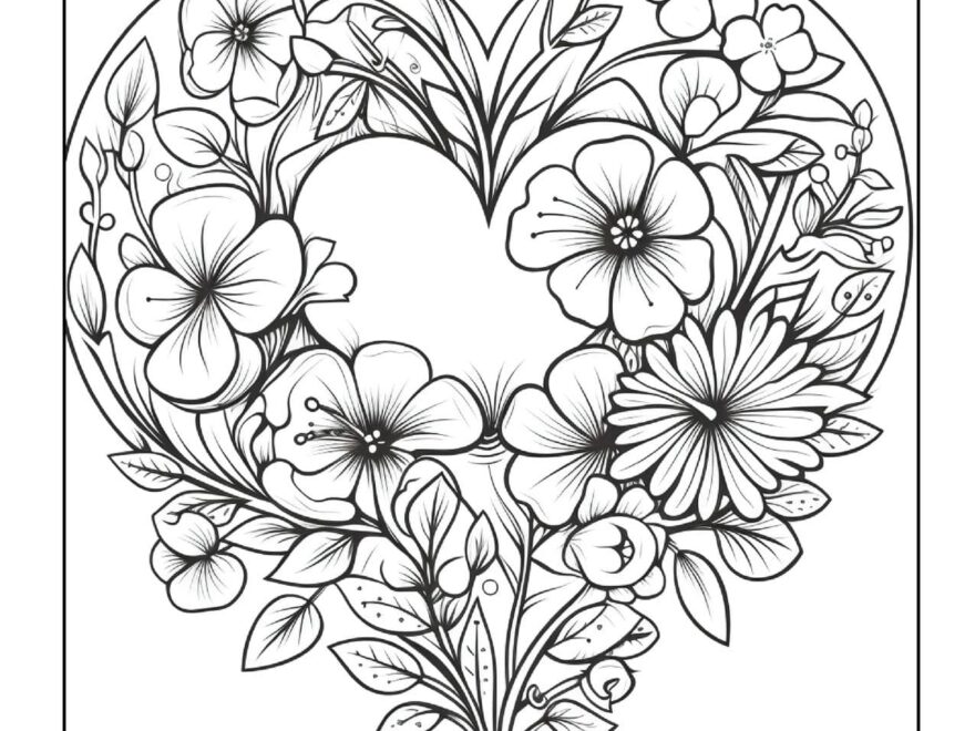 Love Coloring Pages World Of Printables