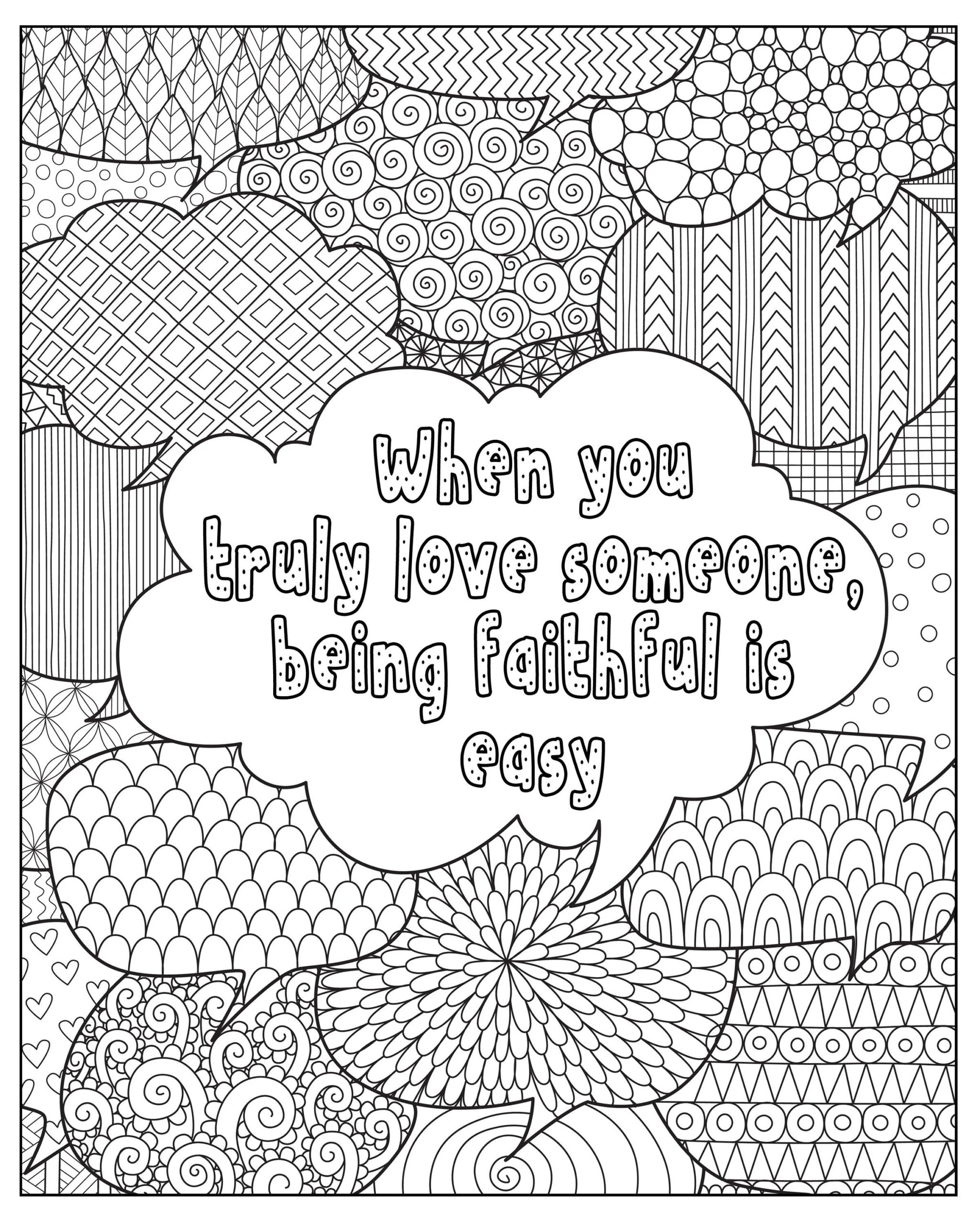 Love Quotes Coloring Pages For Adults Zentangle Digital Downloads Love Sayings Coloring Pages Adult Printable Colouring Sheets Pngs Etsy