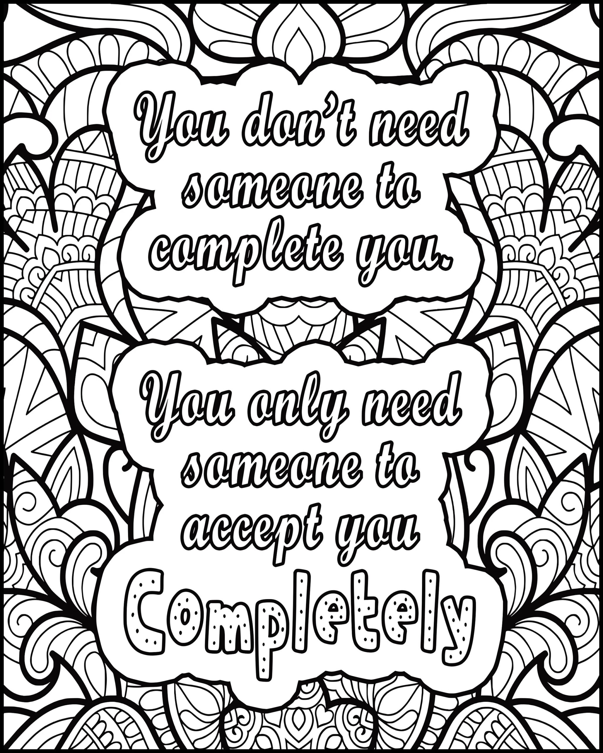 Love Quotes Coloring Pages For Adults Zentangle Digital Downloads Love Sayings Coloring Pages Adult Printable Colouring Sheets Pngs Etsy