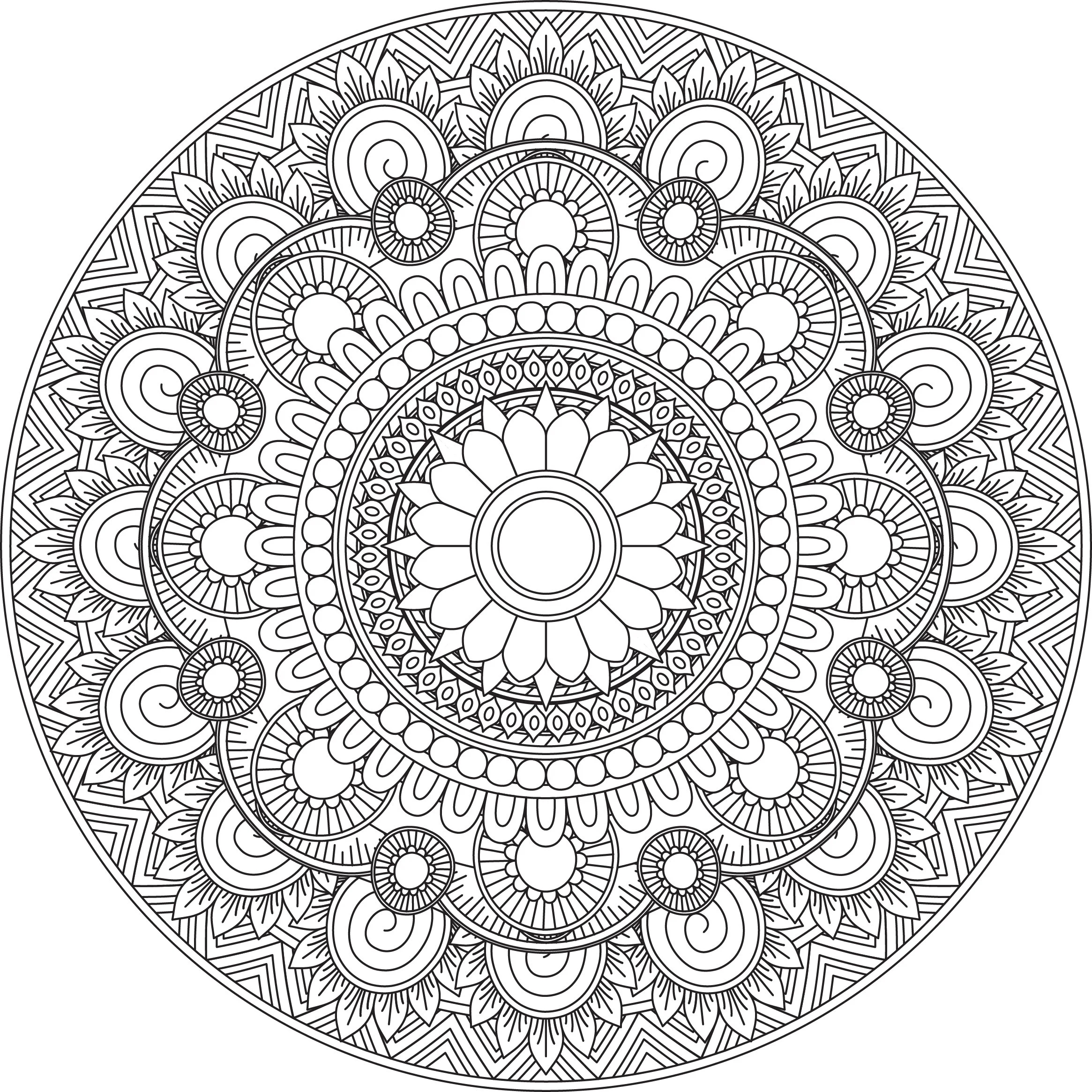 Mandala Coloring Pages Adult Coloring Sheet Printable Coloring Page Grown Up Coloring Printable Art Color Anti stress Coloring Etsy