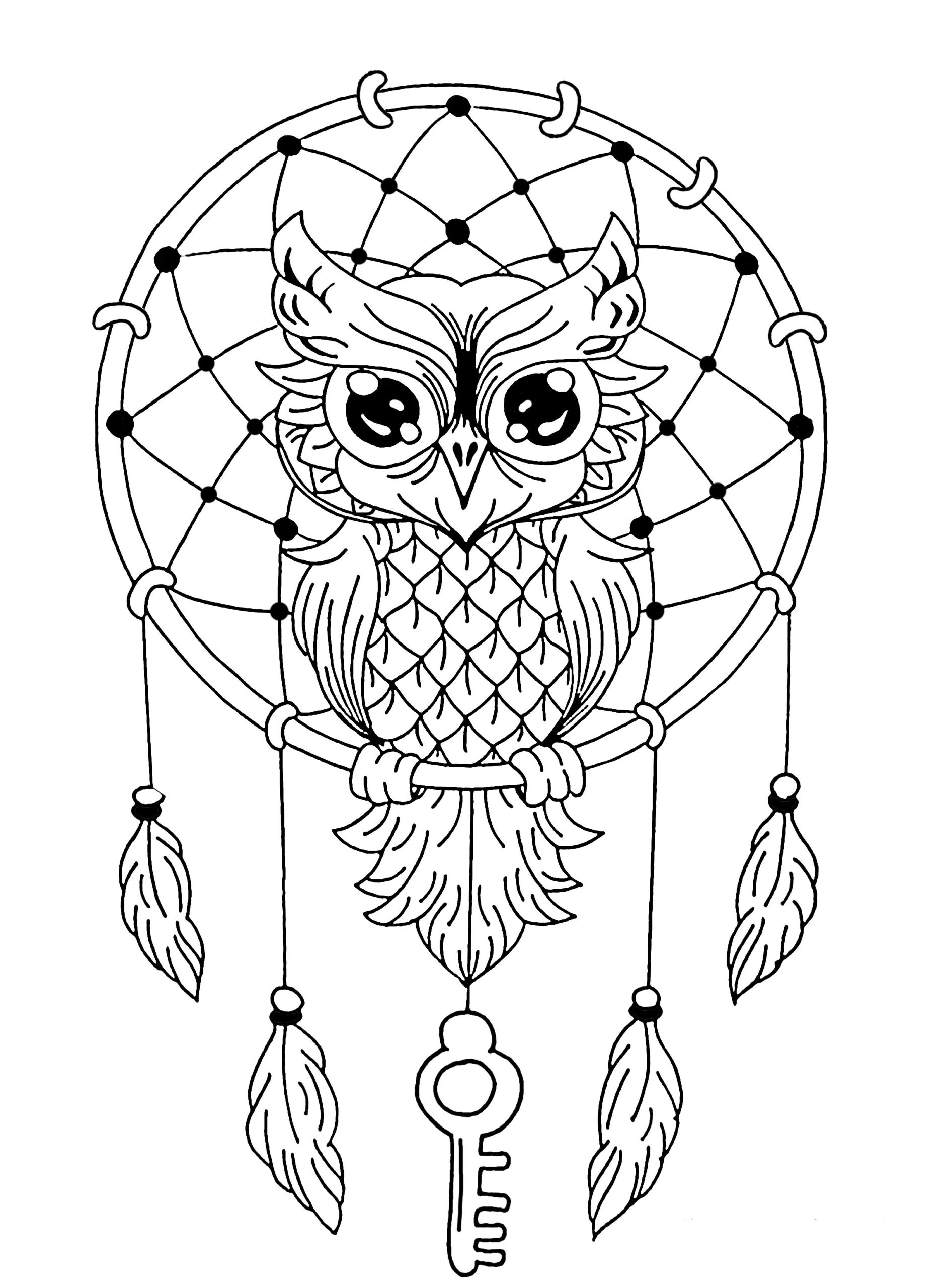 Mandala Easy Dreamcatcher Owl Simple Mandalas Mandala Easy Dreamcatcher Owl Simple Mandalas