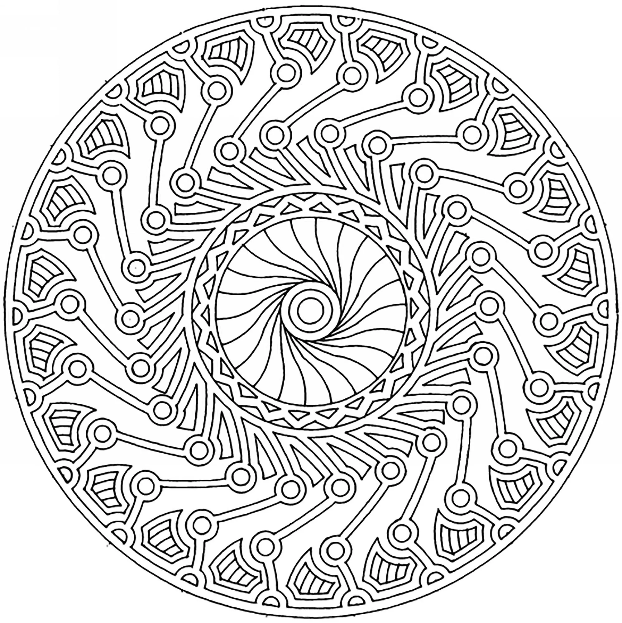 Mandala Harmony And Complexity Difficult Mandalas for Adults 