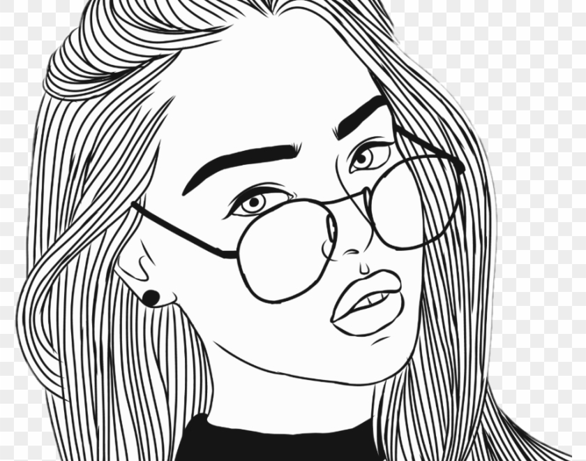 Mandala Tumblr Transparent Sketch Coloring Page Tumblr Art Anime Black And White HD Png Download 878x945 6379450 PngFind