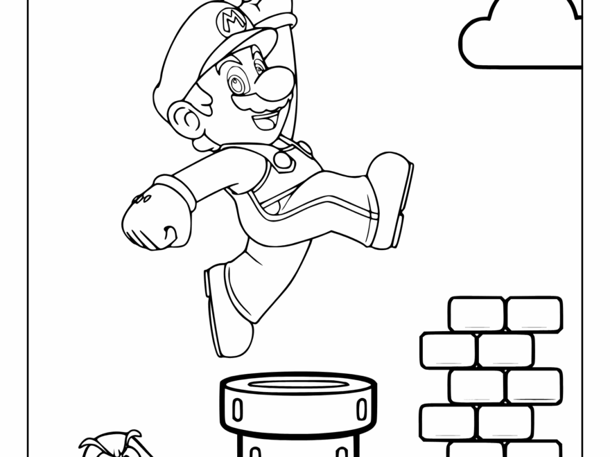 Mario Coloring Pages 25 Free Printable PDF
