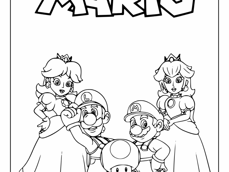 Mario Coloring Pages 25 Free Printable PDF