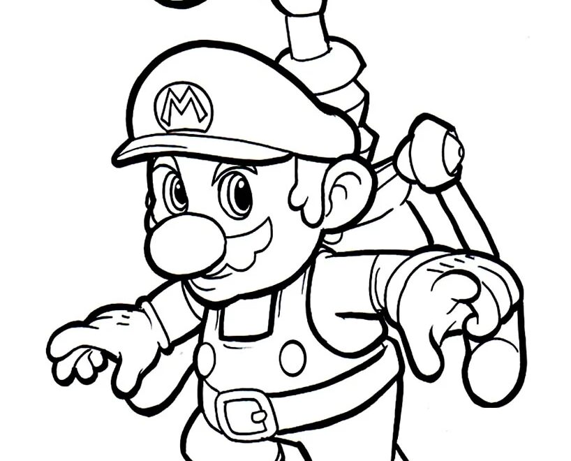 Mario Super Mario Bros Coloring Pages