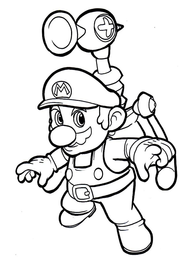 Mario Super Mario Bros Coloring Pages Mario Super Mario Bros Coloring Pages