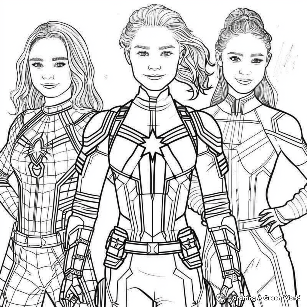 Marvel For Adults Coloring Pages Free Printable 