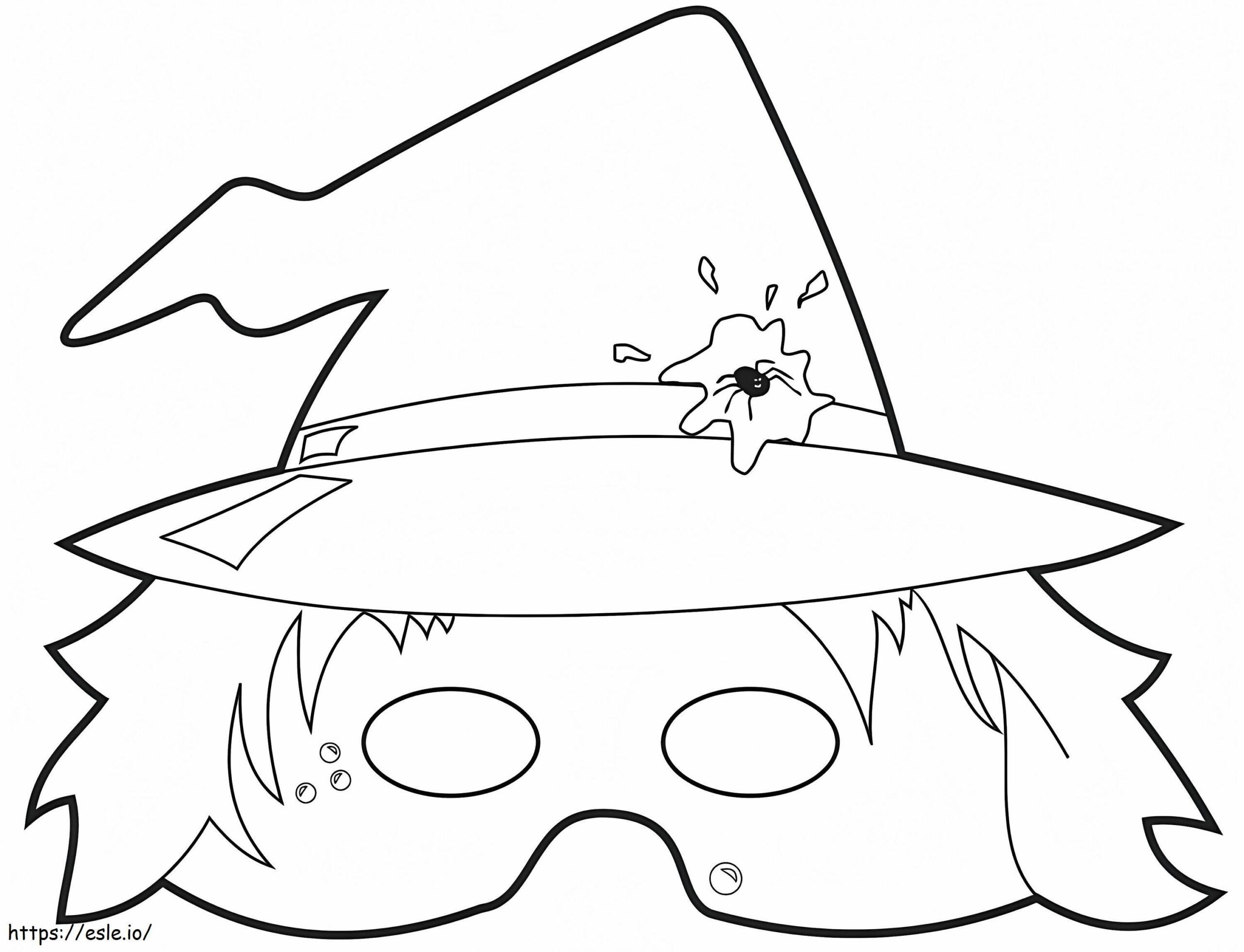 Masque Dhalloween 4 Coloring Page