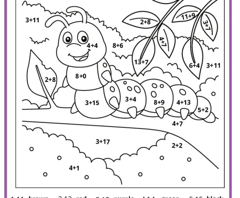Math Coloring Pages Printable PDFs By K12mathworksheets