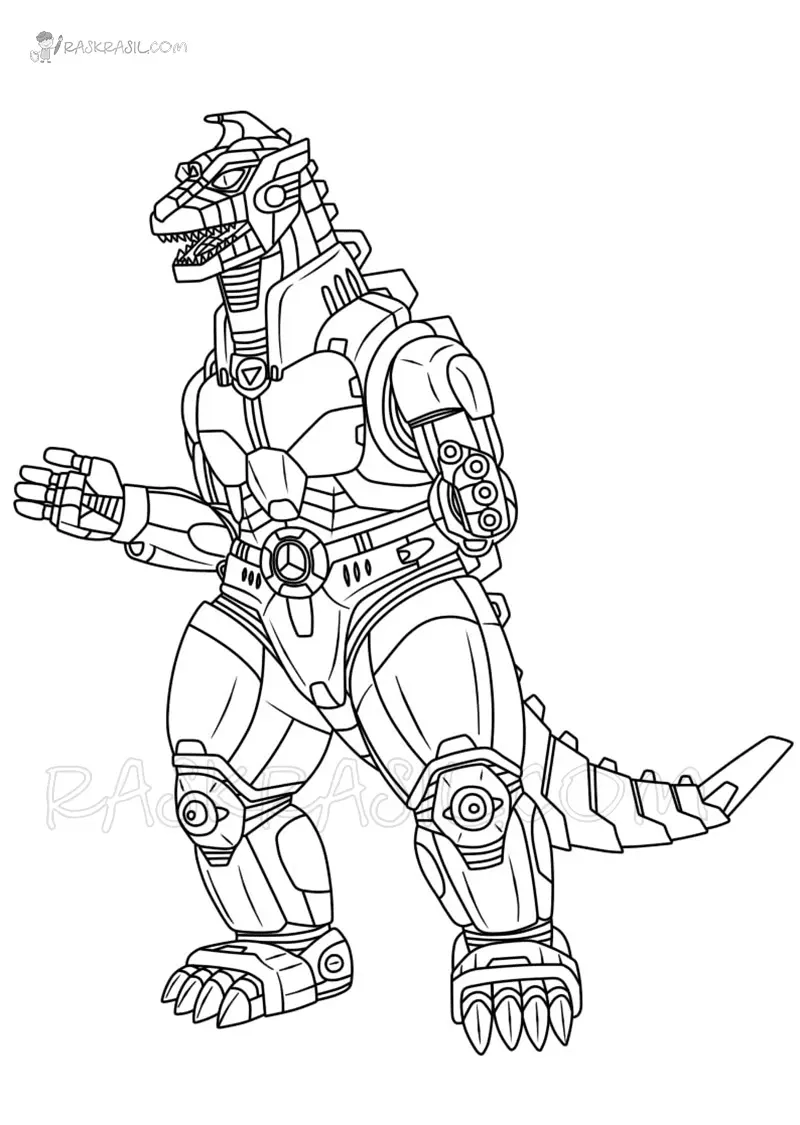Mechagodzilla Coloring Pages To Print Free Printable Coloring Pages