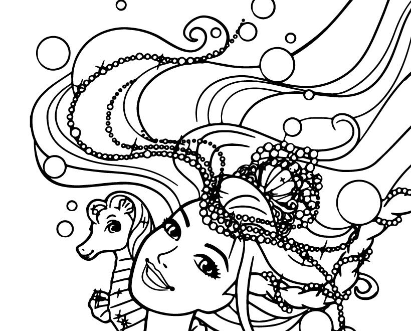 Mermaid Lumina Coloring Pages Hellokids