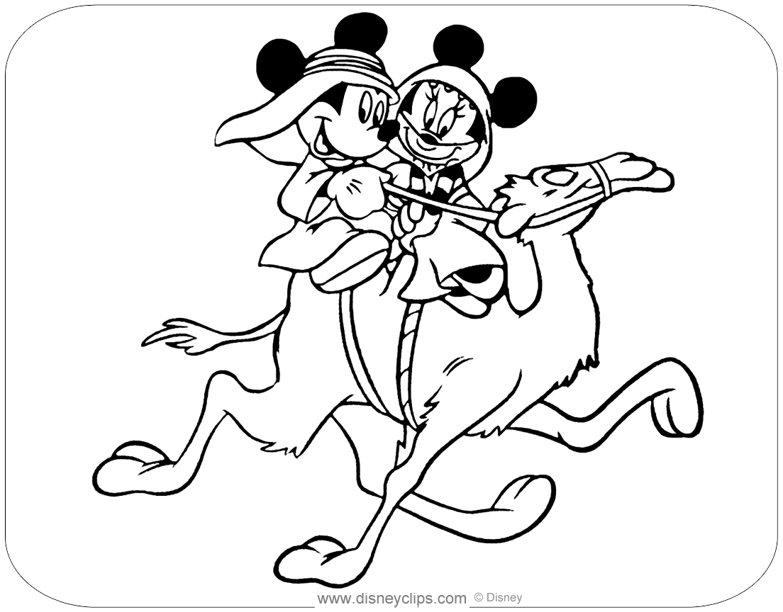 Mickey And Minnie Wedding Coloring Pages