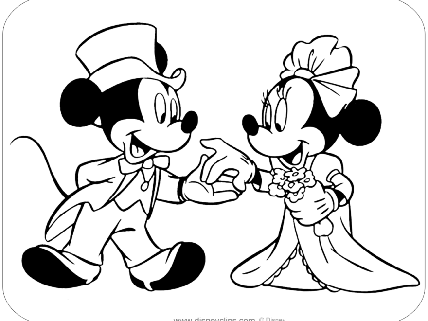 Mickey And Minnie Mouse Coloring Pages 2 Disneyclips