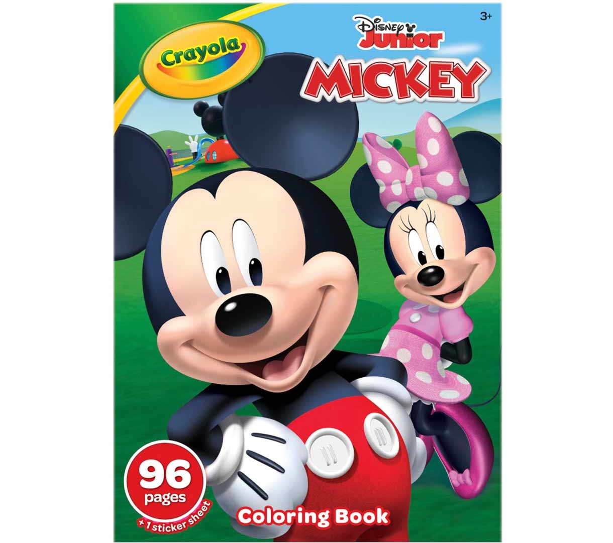 Mickey Mouse Coloring Book Sticker Sheet 96 Pages Crayola