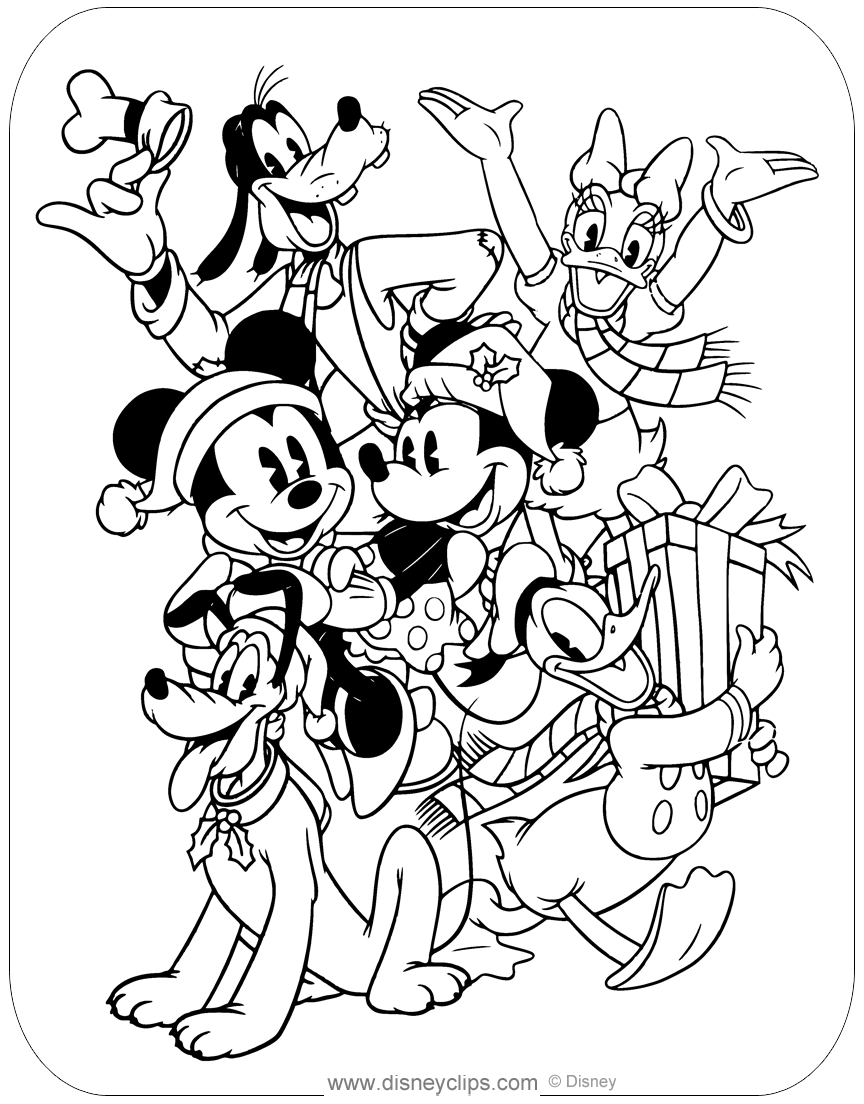 Disney Christmas Coloring Pages To Print