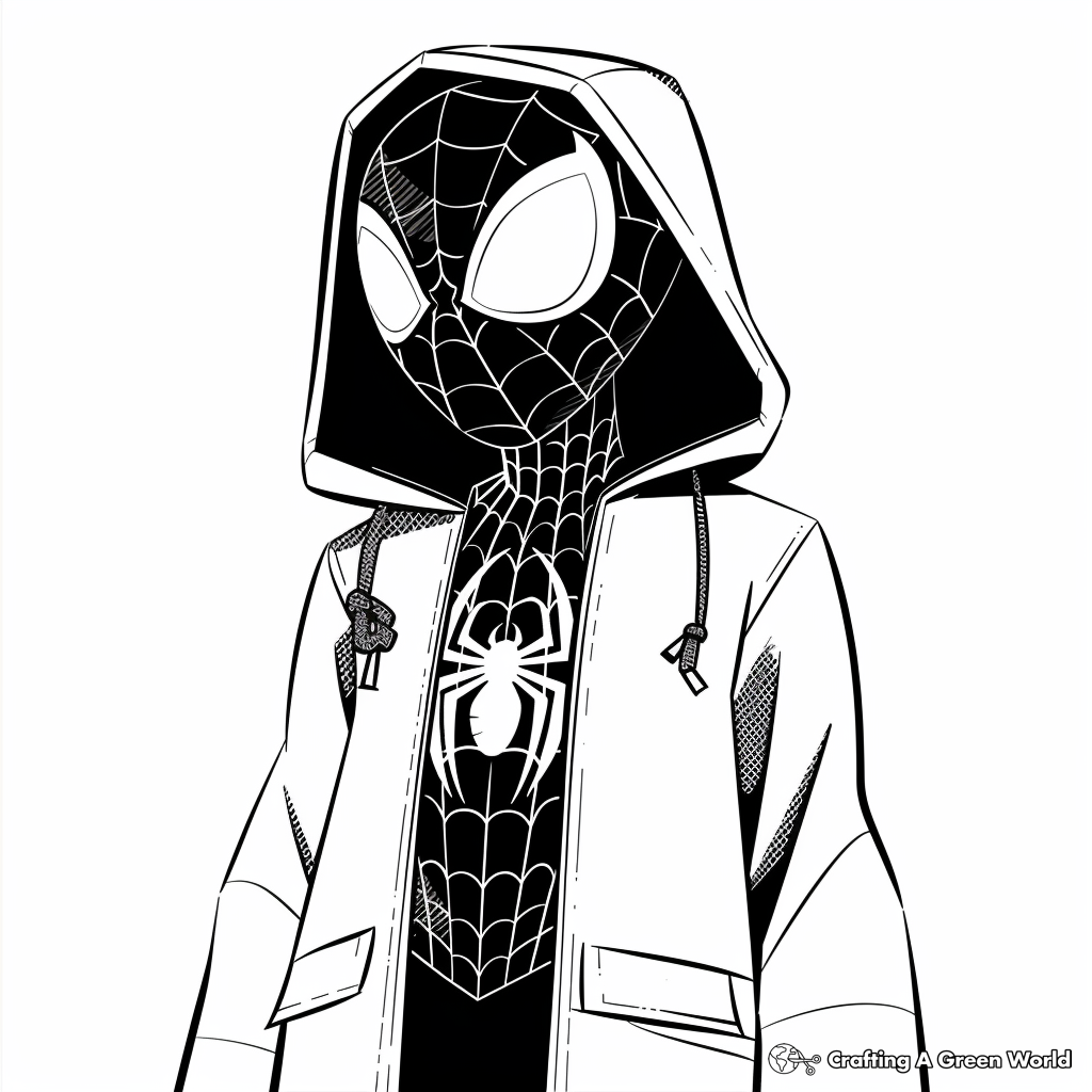 Miles Morales Coloring Pages Free Printable 