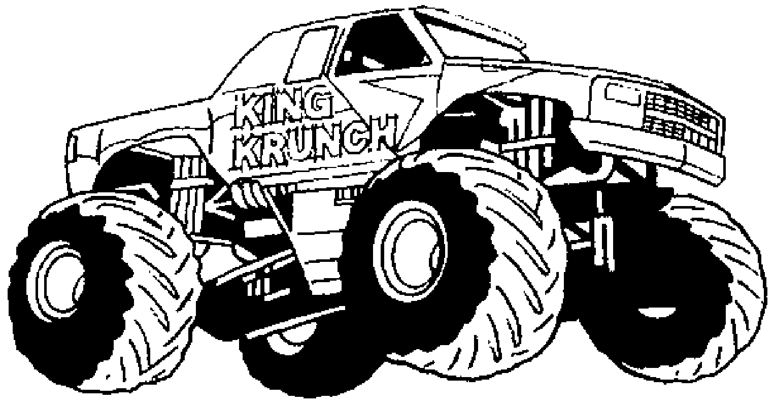 Monster Truck Coloring Pages For Boys
