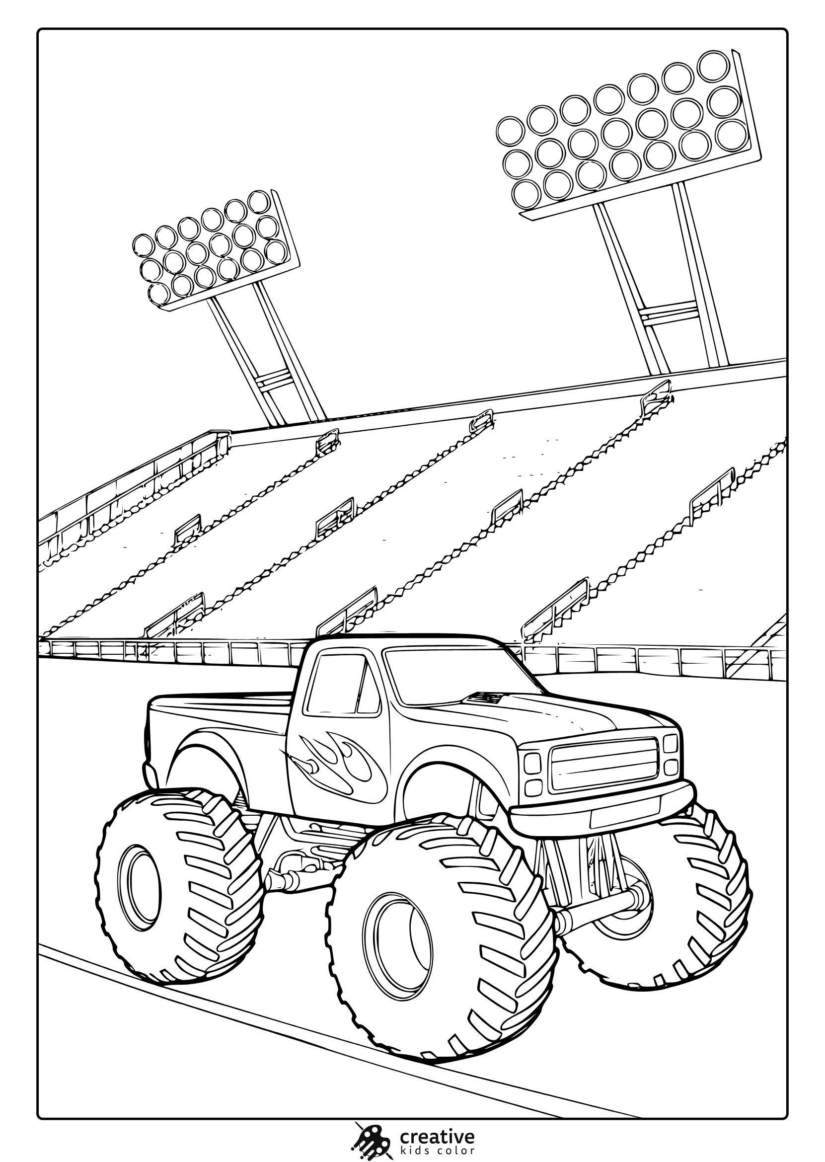 Monster Truck Coloring Pages 20 Free Printable PDF 