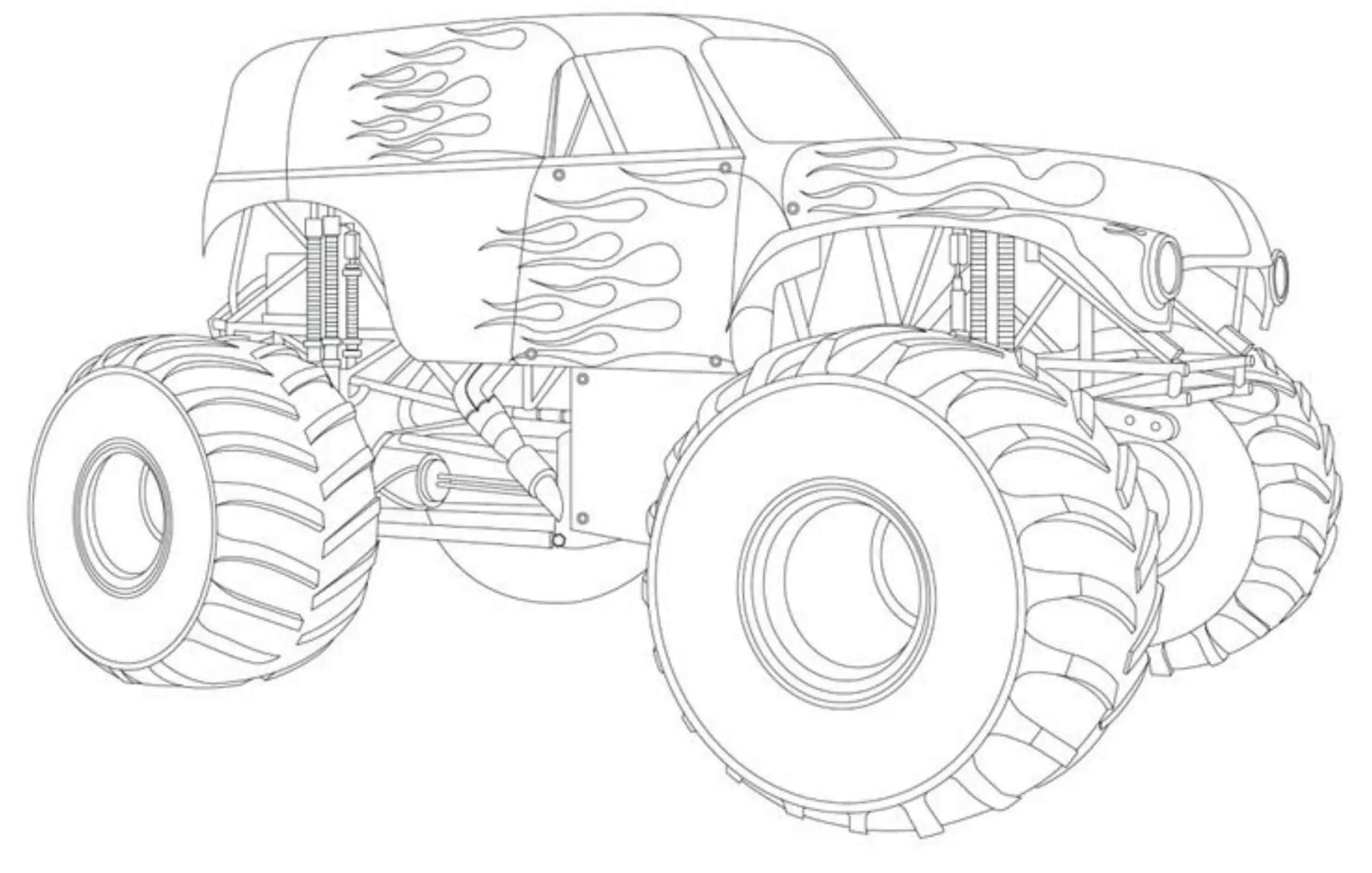 Monster Trucks Printable Printable Party Favors
